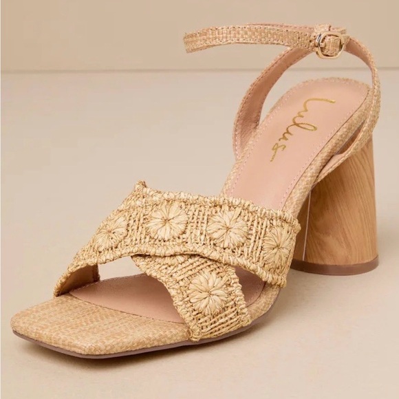 Lulus Raffia strappy Sandals - Picture 2 of 6